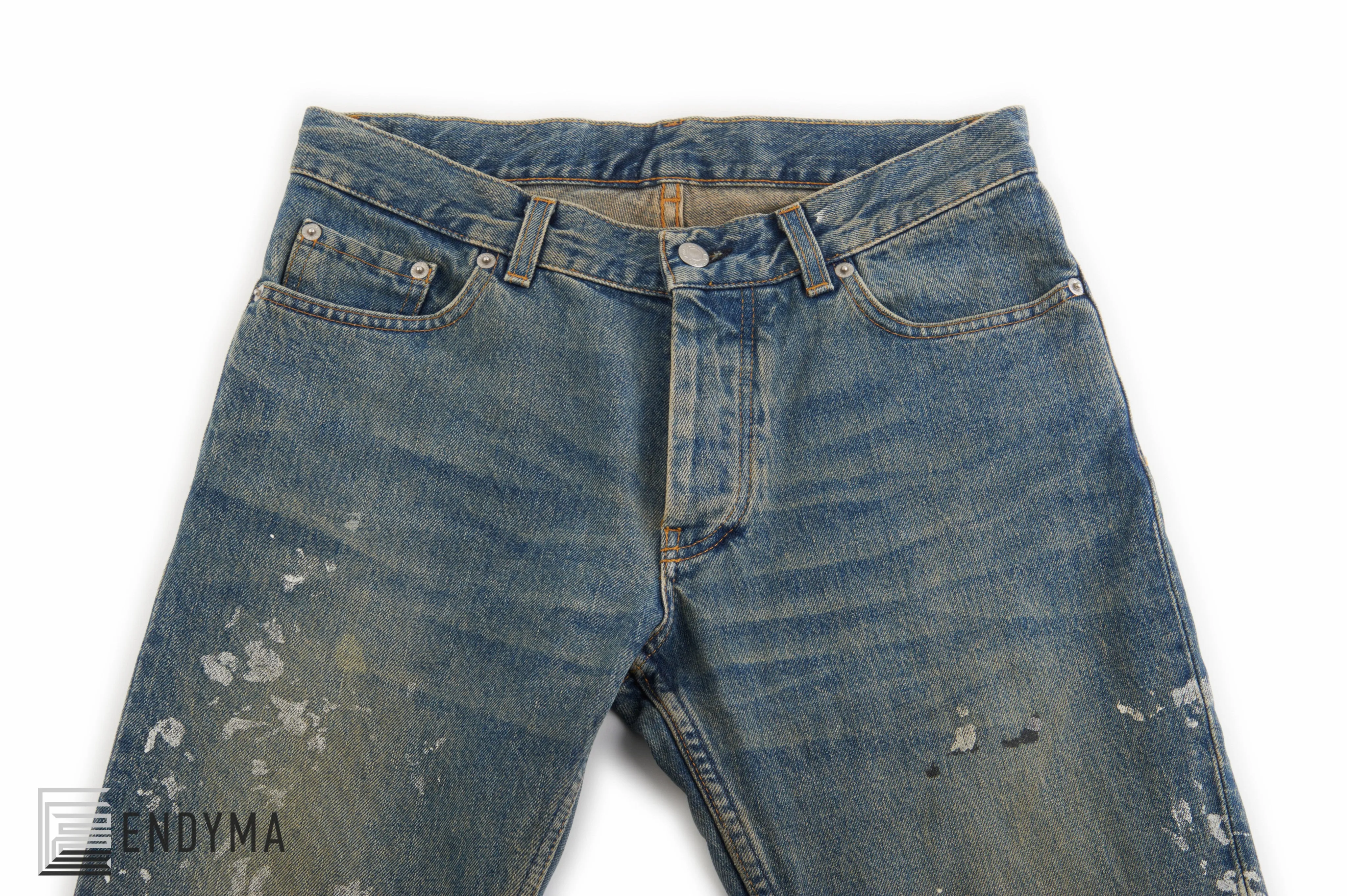 2000 Vintage Sanded Denim Painter Jeans (Light Wash, Size 30)