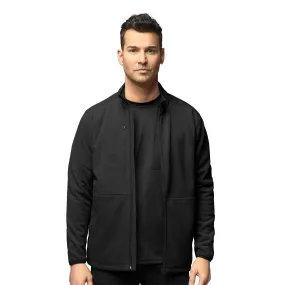 8009 Slate Men's Micro-Fleece Zip Jacket