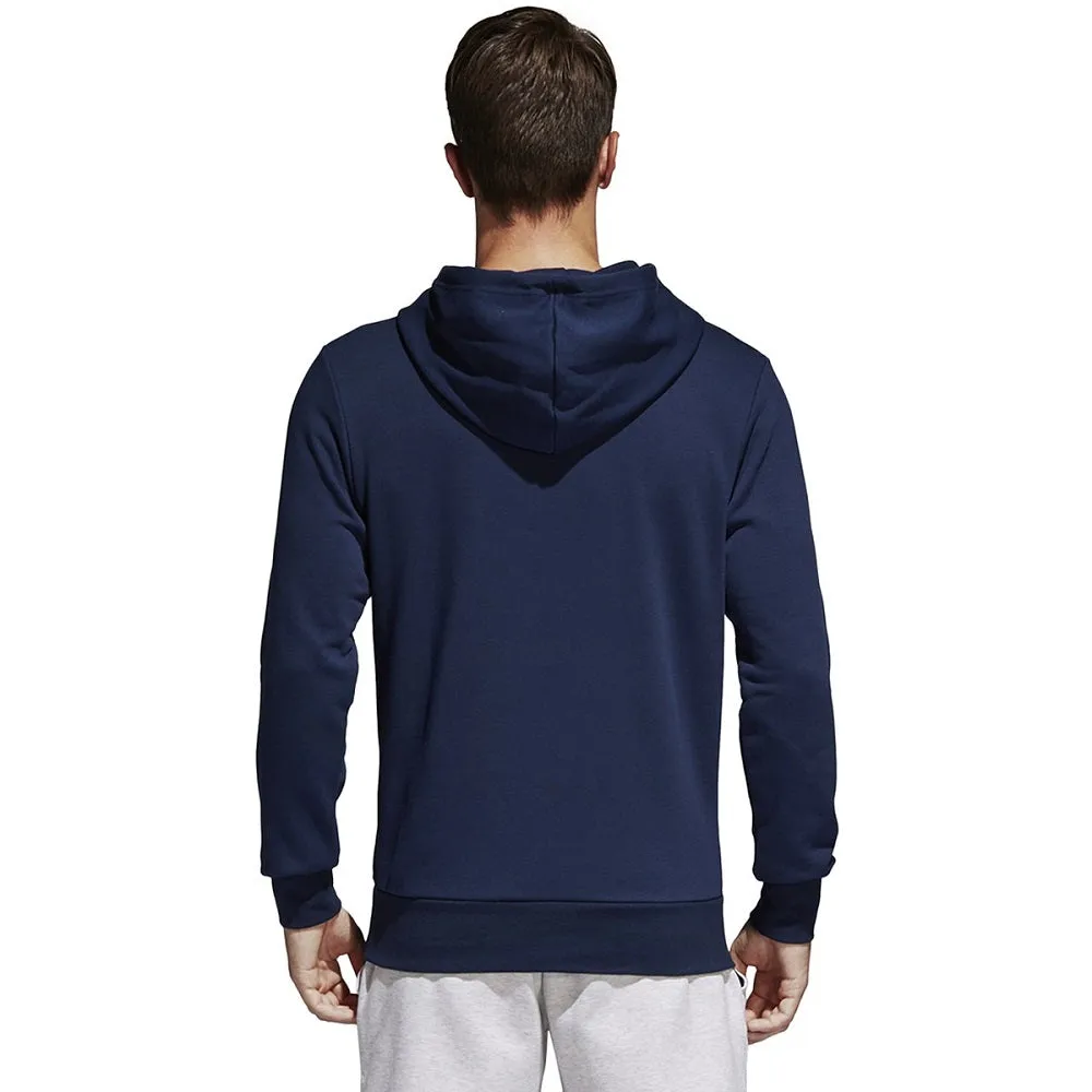 Adidas Essentials Linear Pullover Men's Hoodie Navy-White