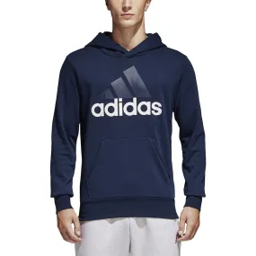 Adidas Essentials Linear Pullover Men's Hoodie Navy-White