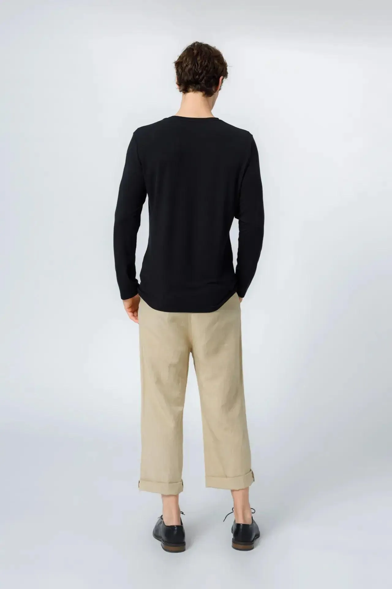 Bamboo Crew Neck Long Sleeve Tee