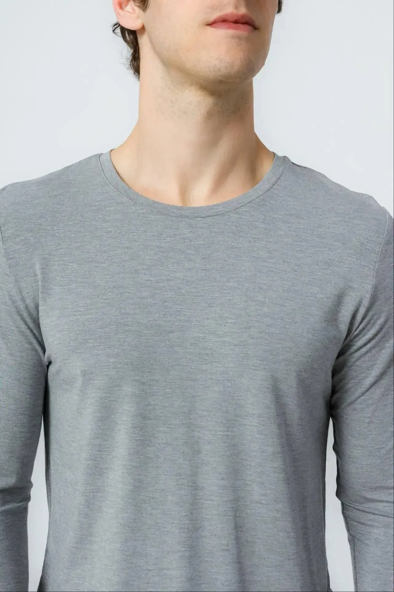 Bamboo Crew Neck Long Sleeve Tee