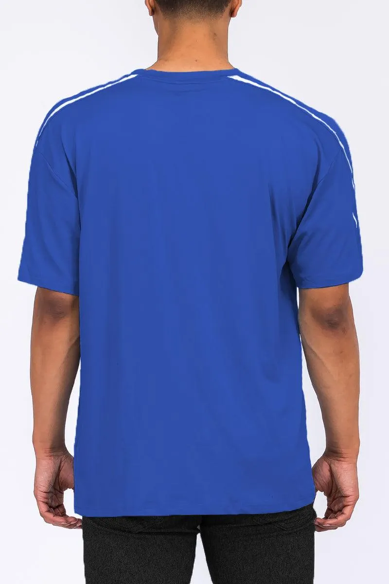 Blue Jordan Solid Tape Tshirt