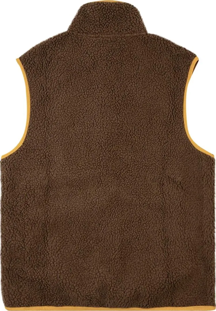 Cactus Jack by Travis Scott Cactus Trails Full-Zip Sherpa Vest 'Brown', brown