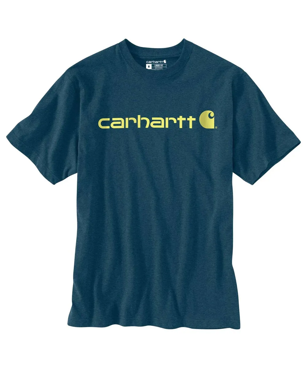 Carhartt K195 Signature Logo T-Shirt - Night Blue Heather