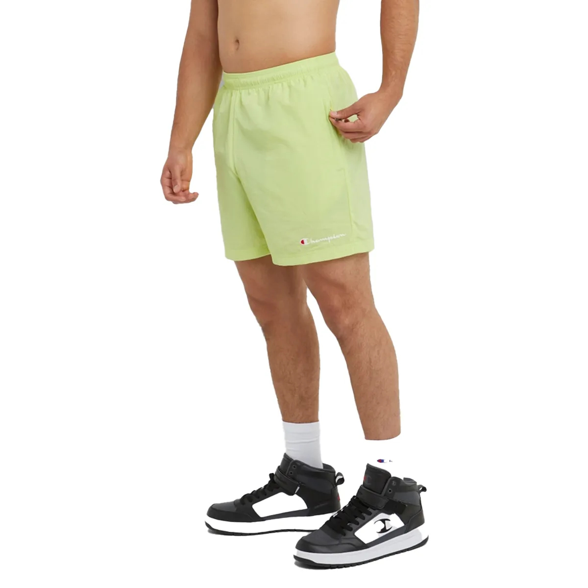 Champion Men's 6" Nylon Warm-Up Shorts with Mesh Liner