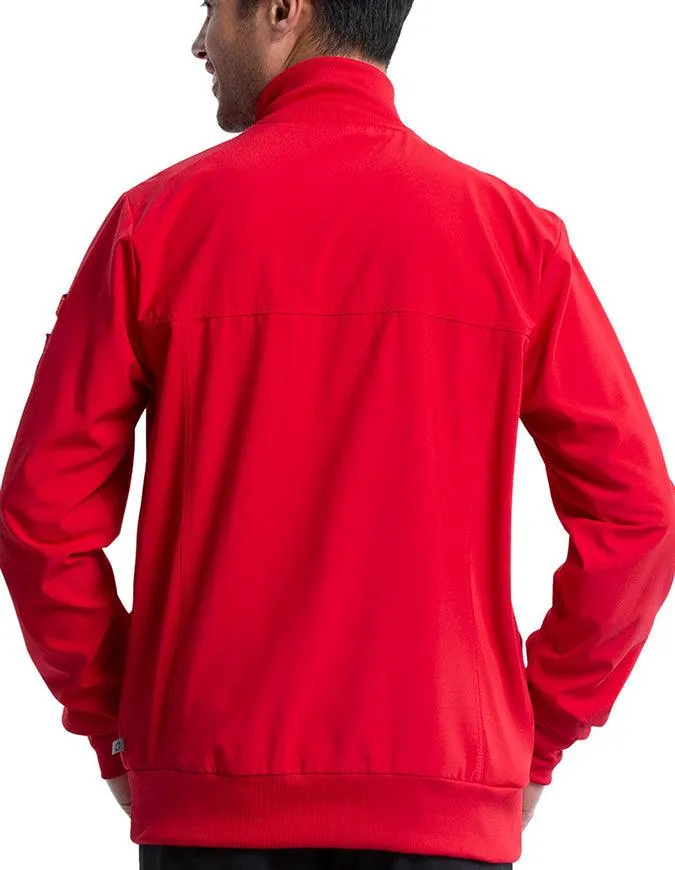 Cherokee Infinity Men's Zip Front Warm-Up Scrub Jacket