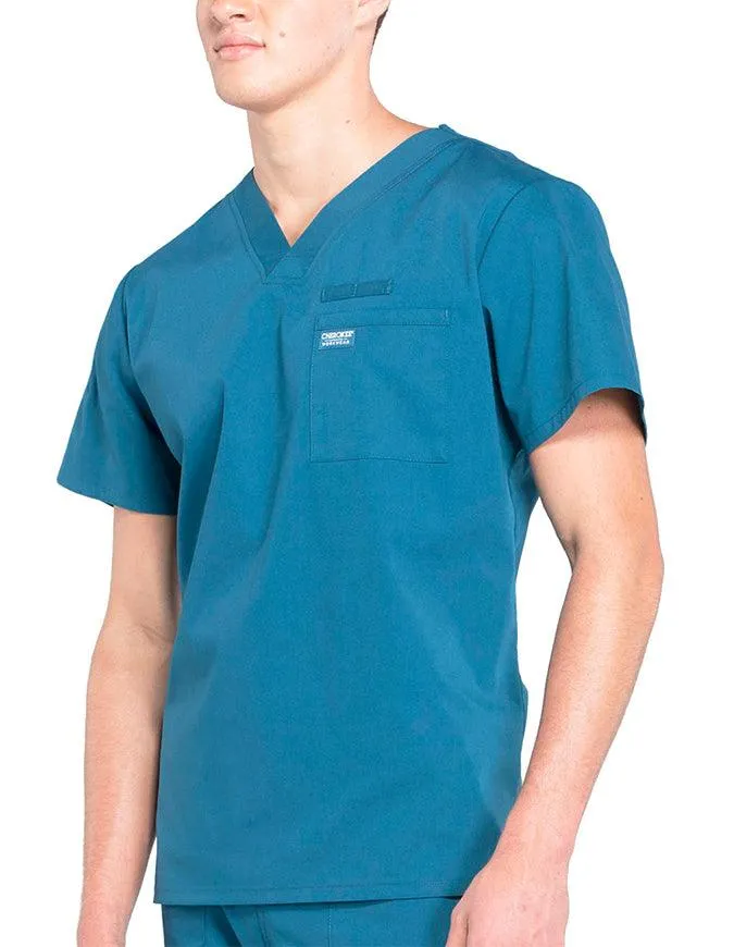 Cherokee Workwear Professionals Men's V-Neck Basic Scrubs Top