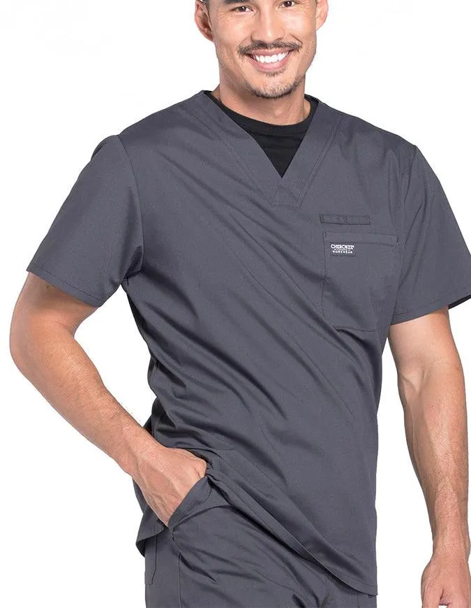 Cherokee Workwear Professionals Men's V-Neck Basic Scrubs Top