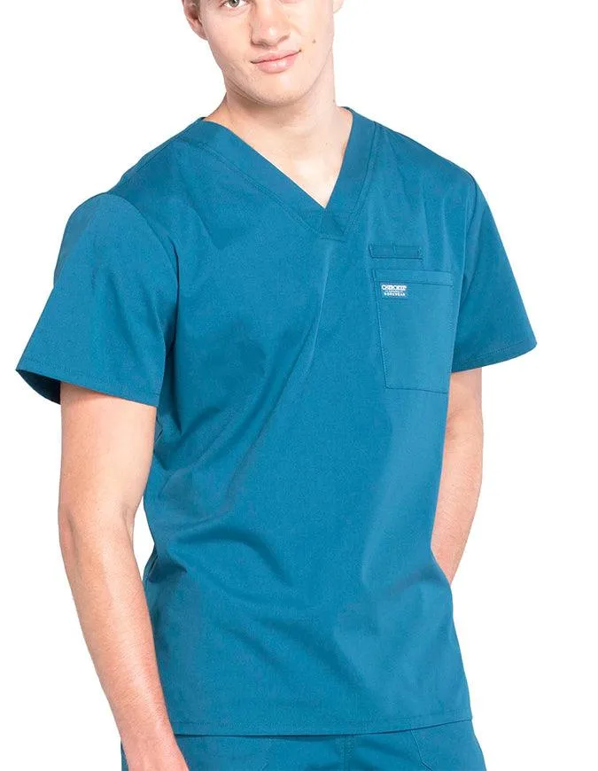 Cherokee Workwear Professionals Men's V-Neck Basic Scrubs Top