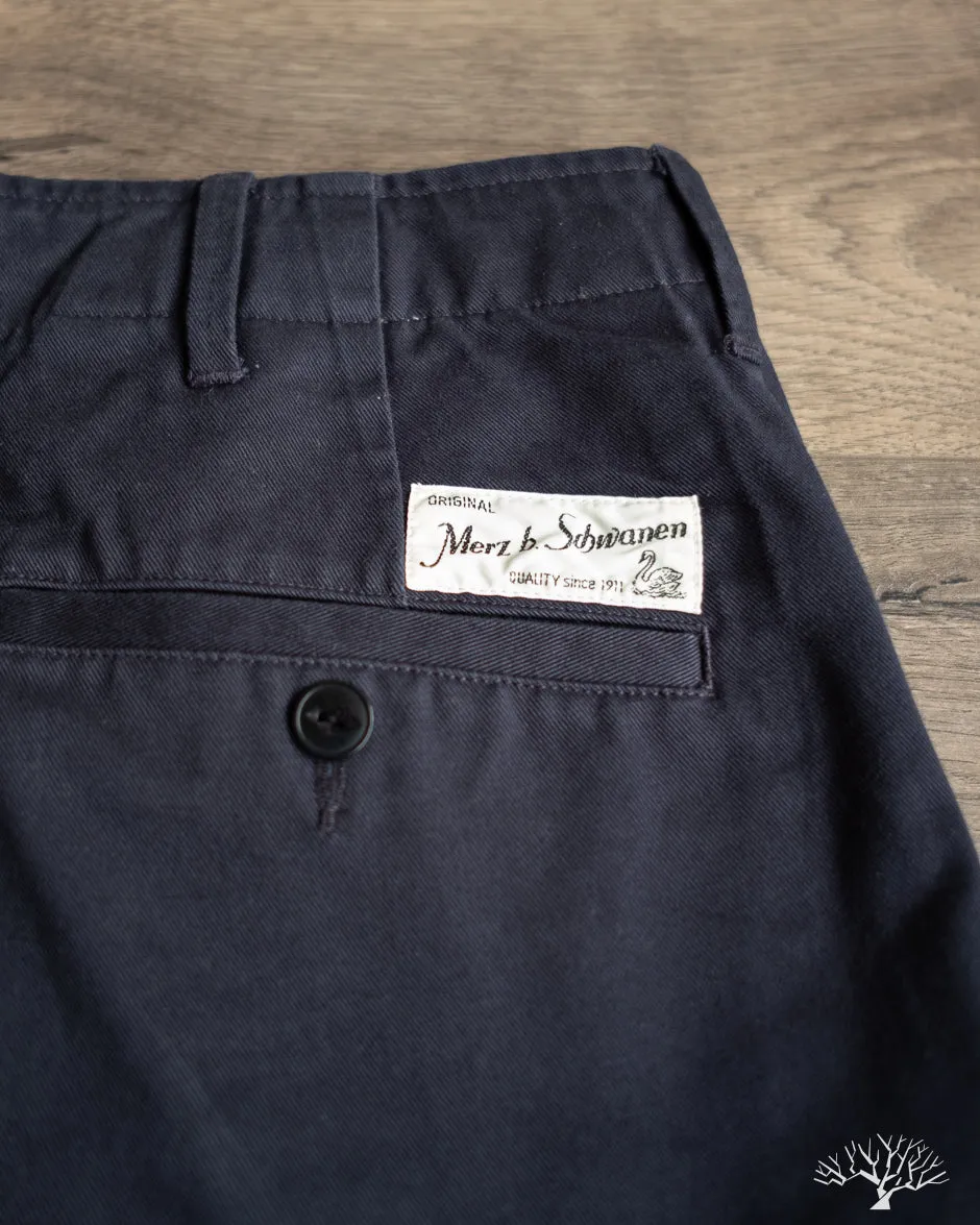 CHINO01 - Wide Cut Chinos - Dark Navy