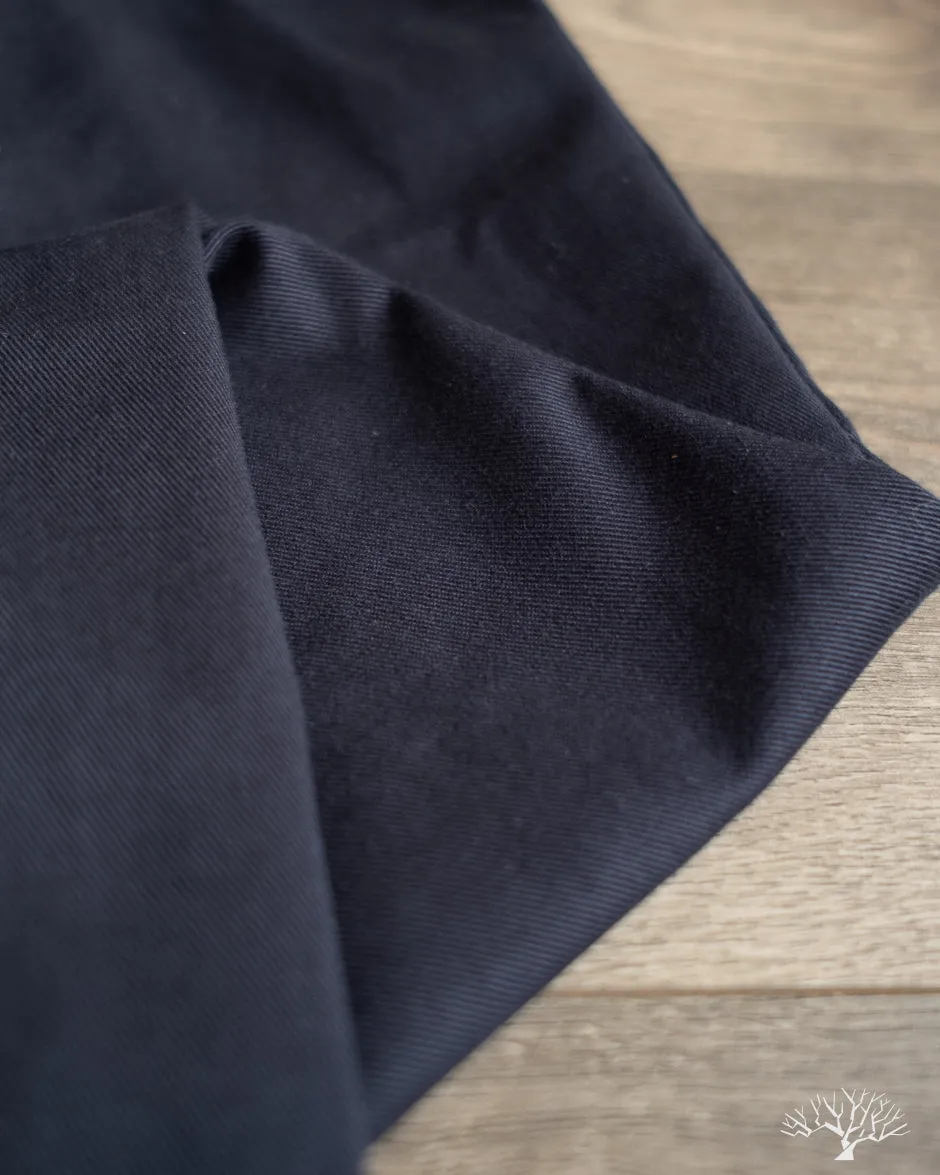 CHINO01 - Wide Cut Chinos - Dark Navy