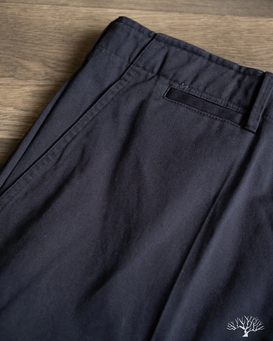 CHINO01 - Wide Cut Chinos - Dark Navy