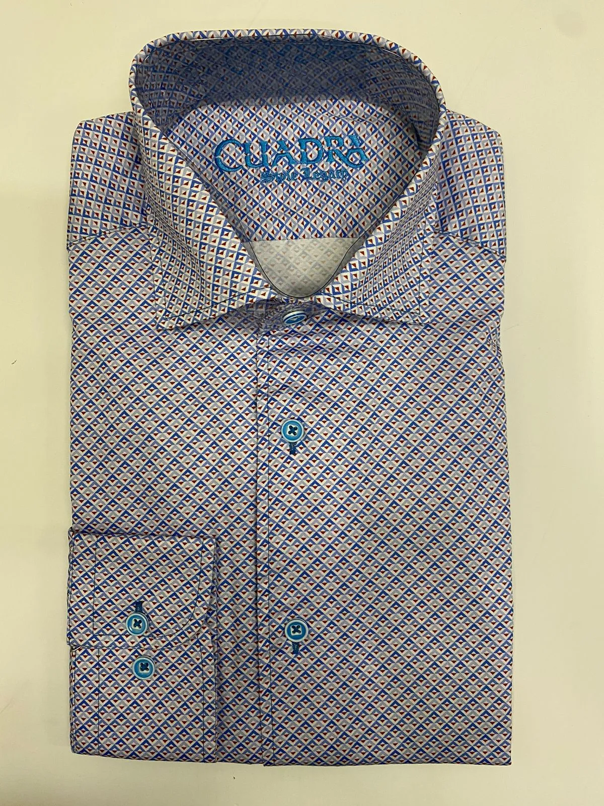 CM0W880- Cuadra blue casual fashion cotton shirt for men