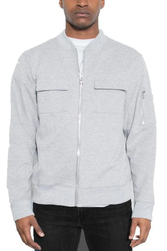 Cotton Zip Up Light Weight Jacket Mens