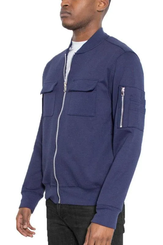 Cotton Zip Up Light Weight Jacket Mens