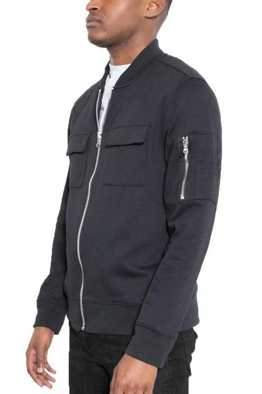 Cotton Zip Up Light Weight Jacket Mens