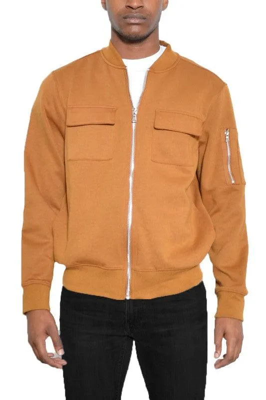 Cotton Zip Up Light Weight Jacket Mens