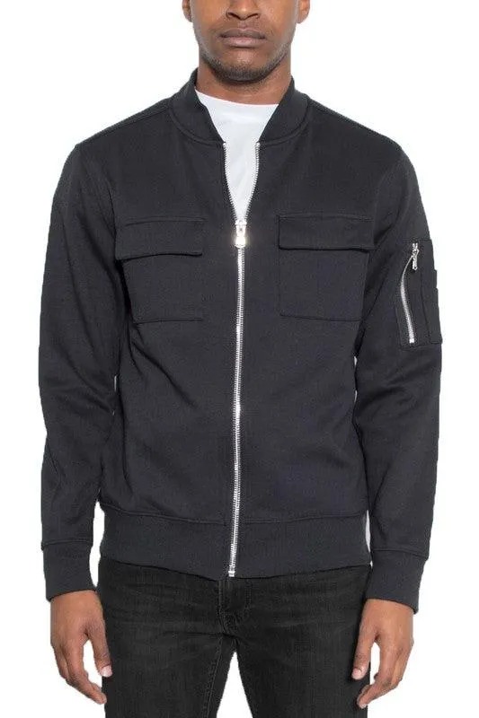 Cotton Zip Up Light Weight Jacket Mens