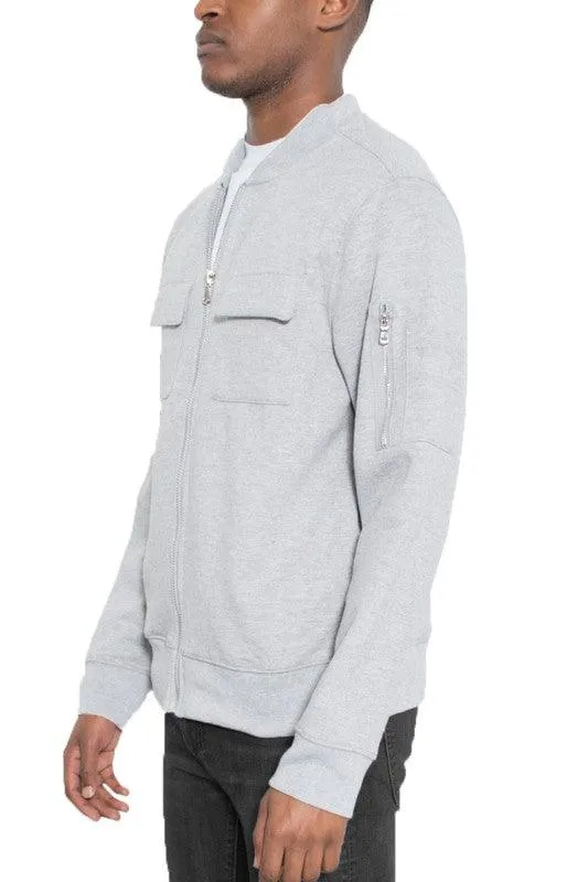 Cotton Zip Up Light Weight Jacket Mens