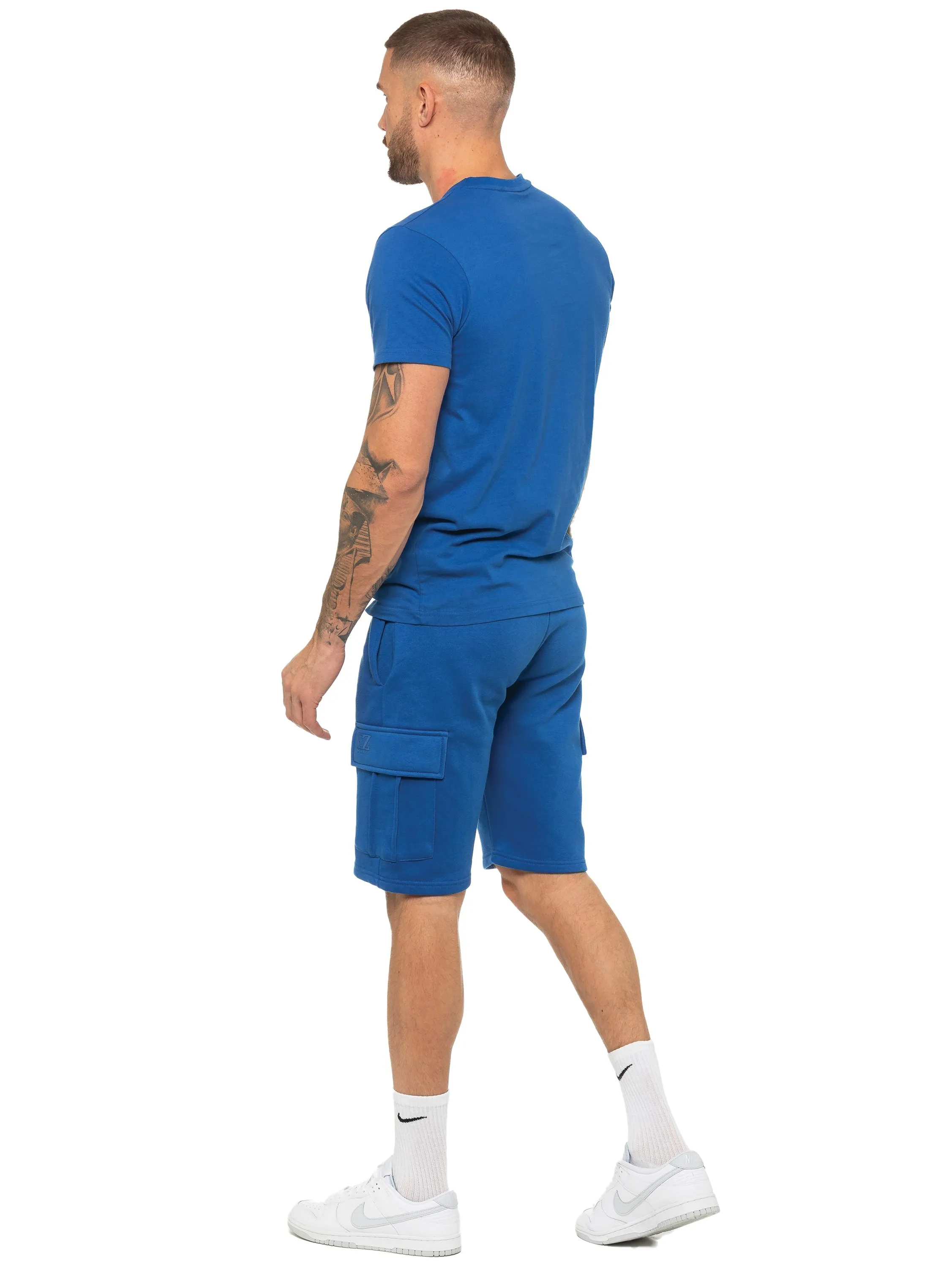 Enzo | Mens T-Shirt Tracksuit Set With Shorts