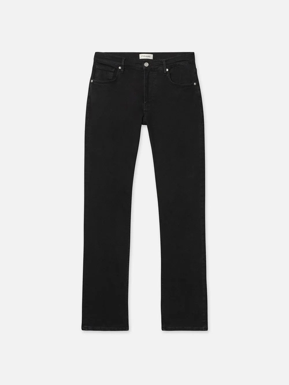 Frame Jetset Modern Straight Jeans in Black