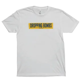 HB Lifestyle Active Wear Men's T-Shirt: Dropping Bombs for Hot Mom's (White)