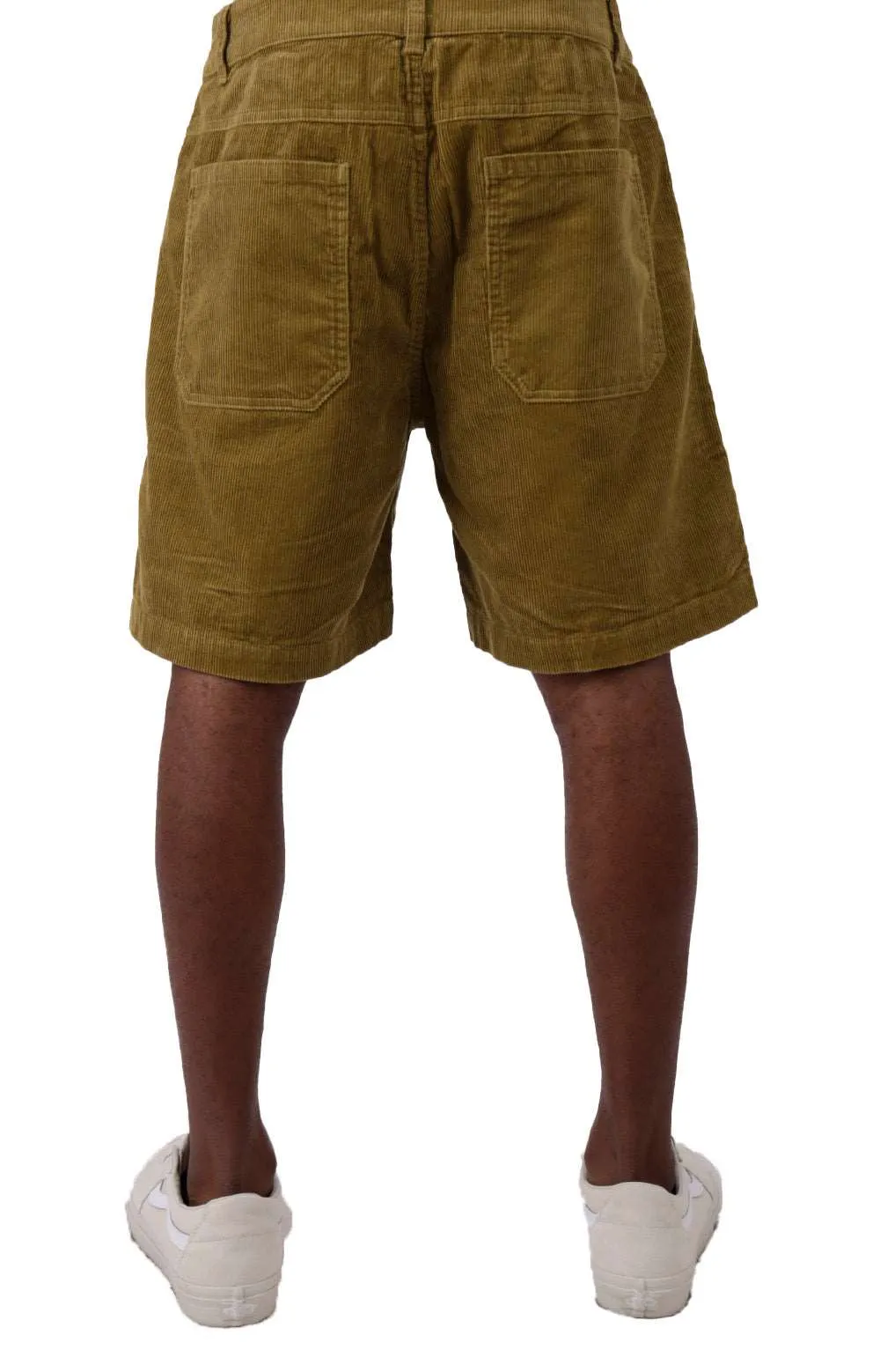 Herb Green Corduroy Fatigue Shorts