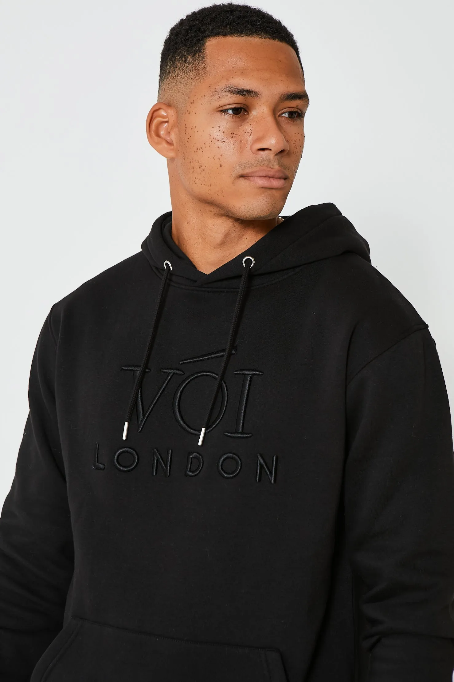 Holloway Road Fleece Pullover Hoodie - Black