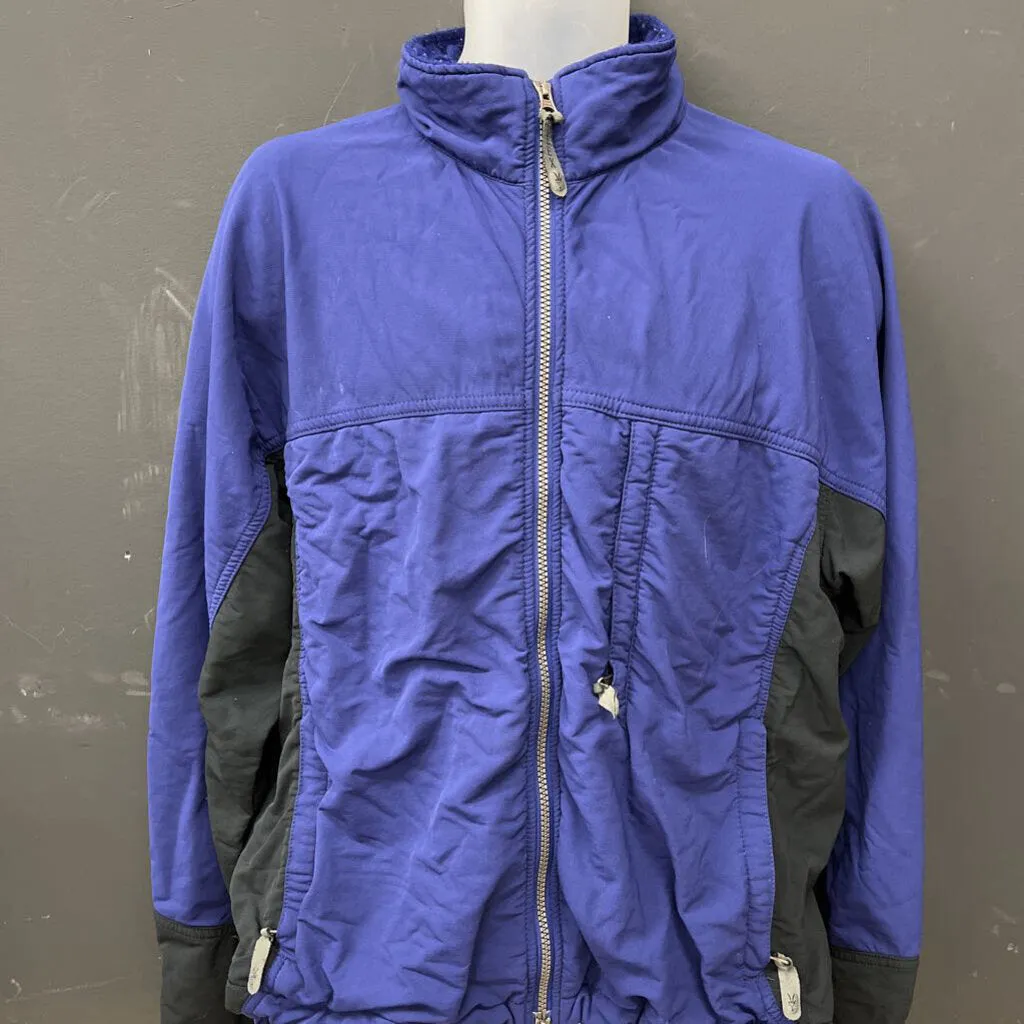 Ibex - Men's Merino-Blend Lightweight Softshell Jacket - MSRP comp $450: Blue/Black-men-MD