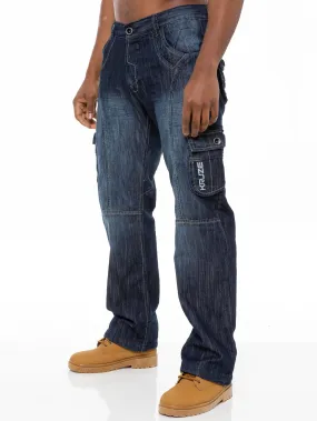 Kruze | Mens Cargo Combat Jeans