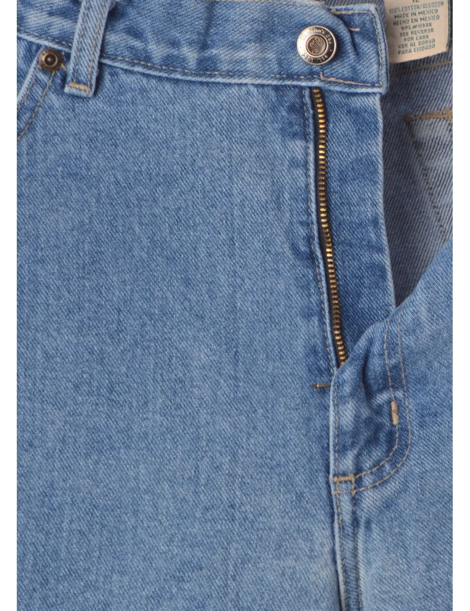 Label Tapered Men's Cropped Jeans