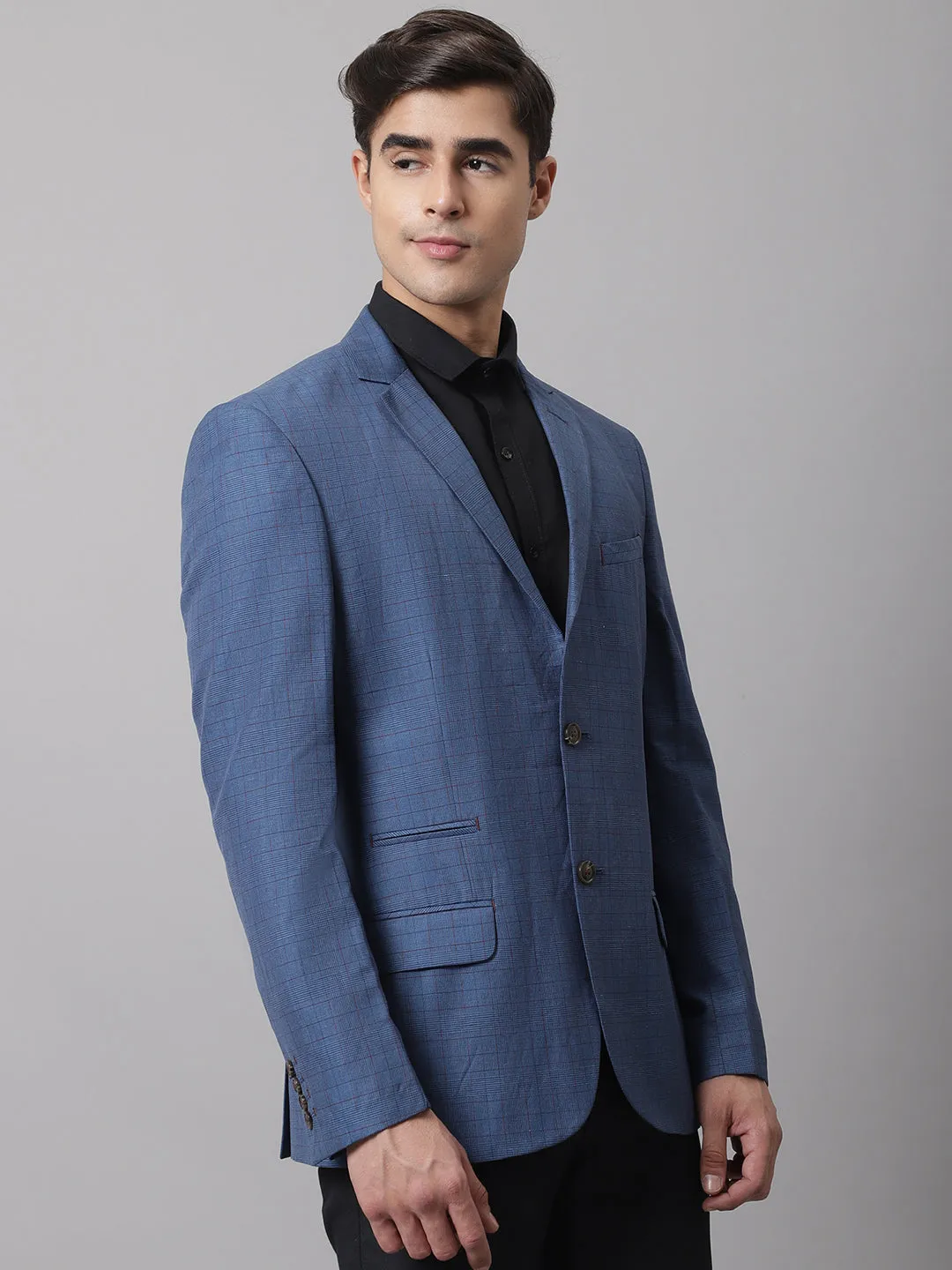 Men Blue Formal Blazer