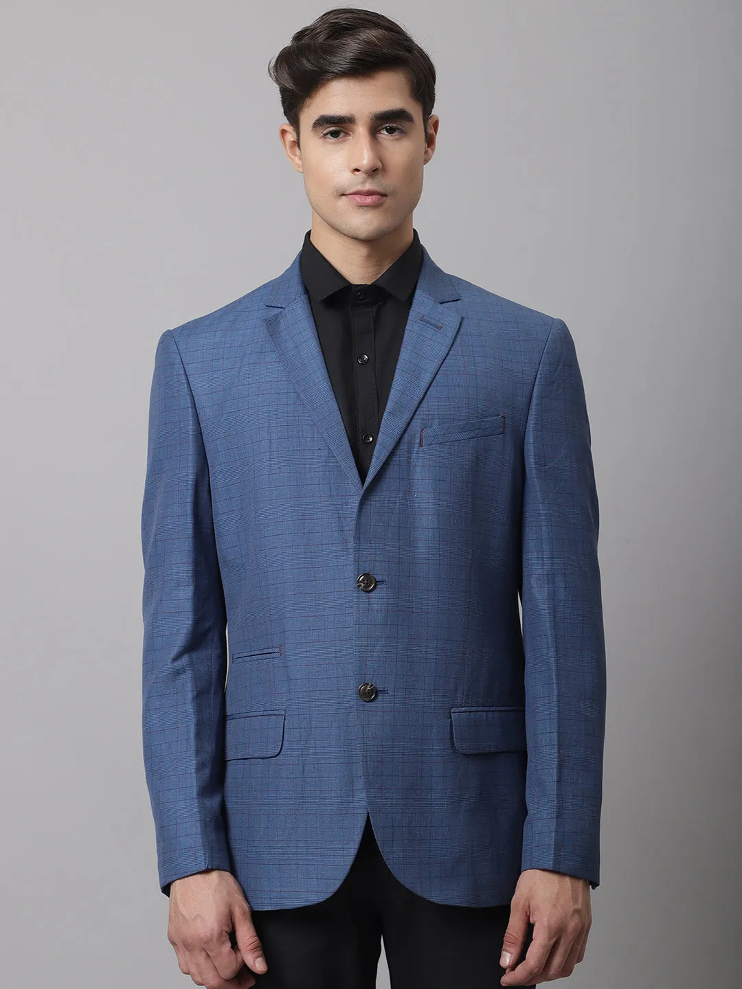 Men Blue Formal Blazer