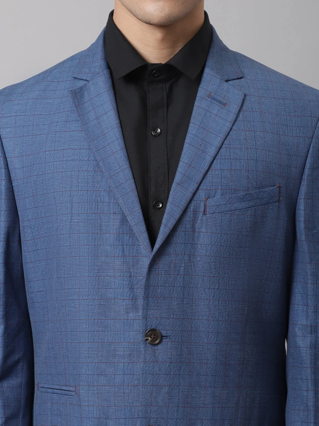 Men Blue Formal Blazer