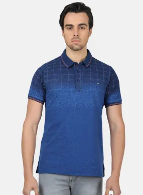 Men Blue Printed T-Shirts