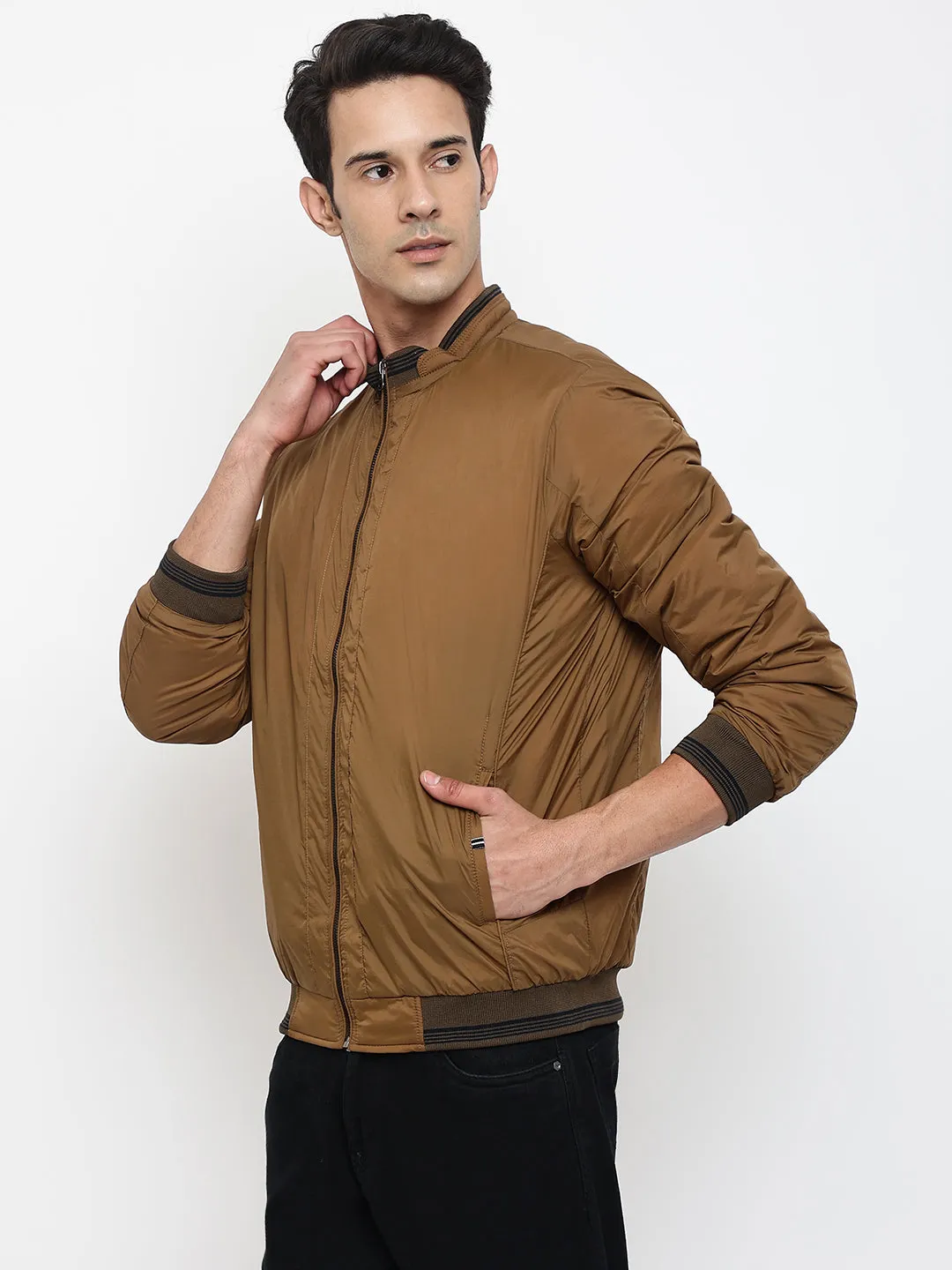 Men Khaki Jacket