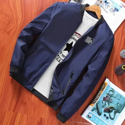 MEN'S BOMBER ZIPPER JACKET WINTER MALE FLEECE WARM COATS CASUAL STREETWEAR  HIP HOP SLIM FIT MEN'S JACKETS