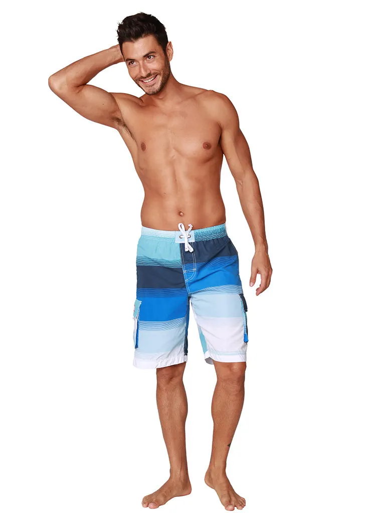 Men's Elasticized Swim Shorts - Board Shorts