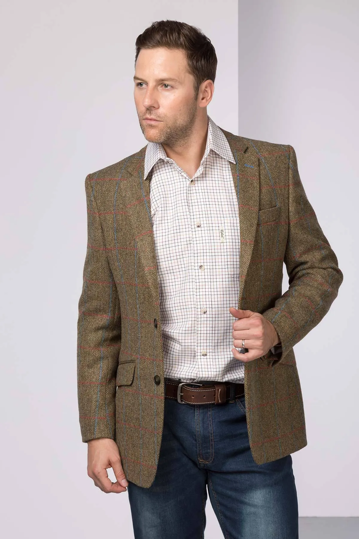 Men's Fitted Tweed Blazer - Thirsk