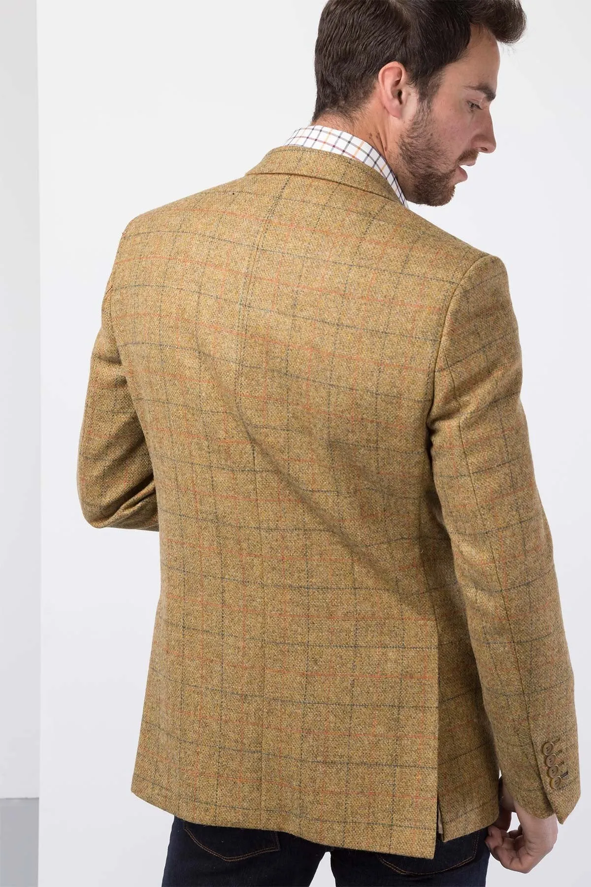 Men's Mustard Tweed Jacket - Market Day