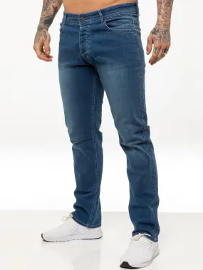 Mens Regular Fit Stretch Denim Jeans | Enzo Designer Menswear