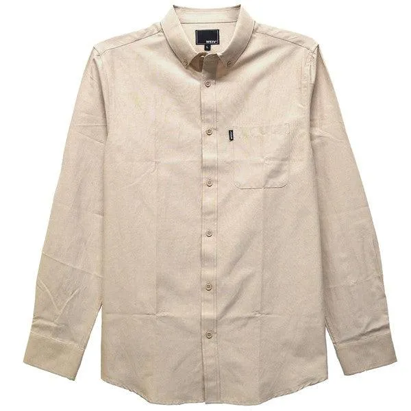 Mens Regular Long Sleeve Button Down Shirts