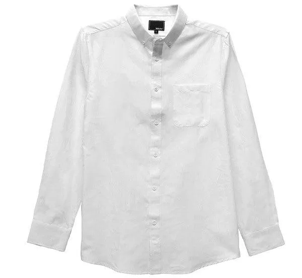 Mens Regular Long Sleeve Button Down Shirts