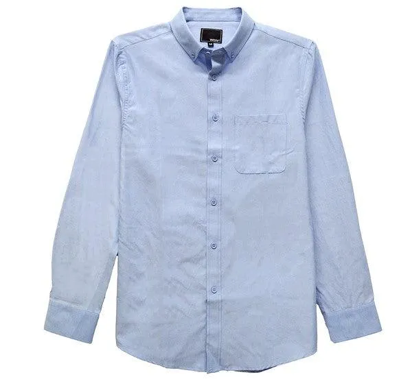 Mens Regular Long Sleeve Button Down Shirts