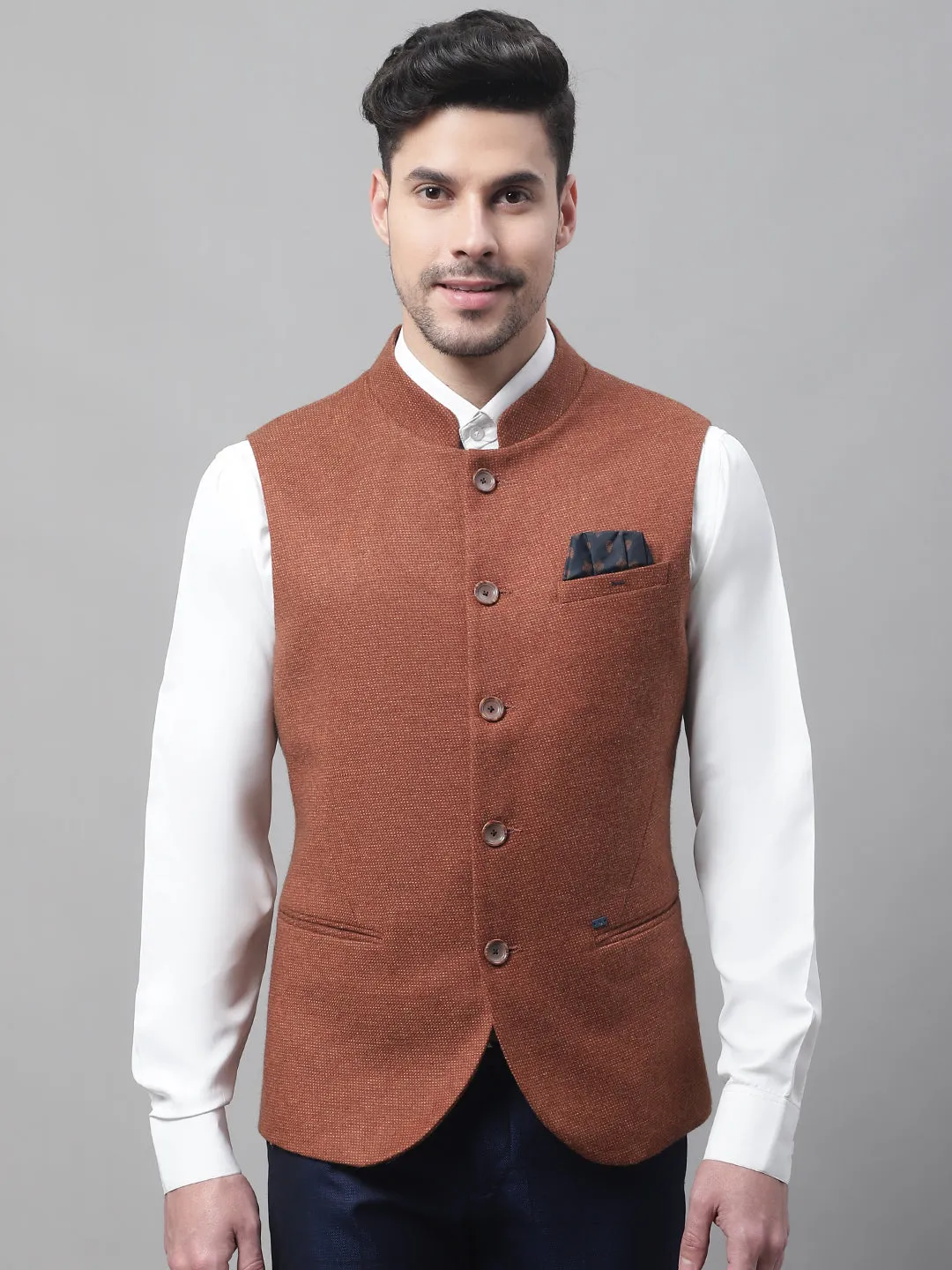 Men's Rust Waist Coat