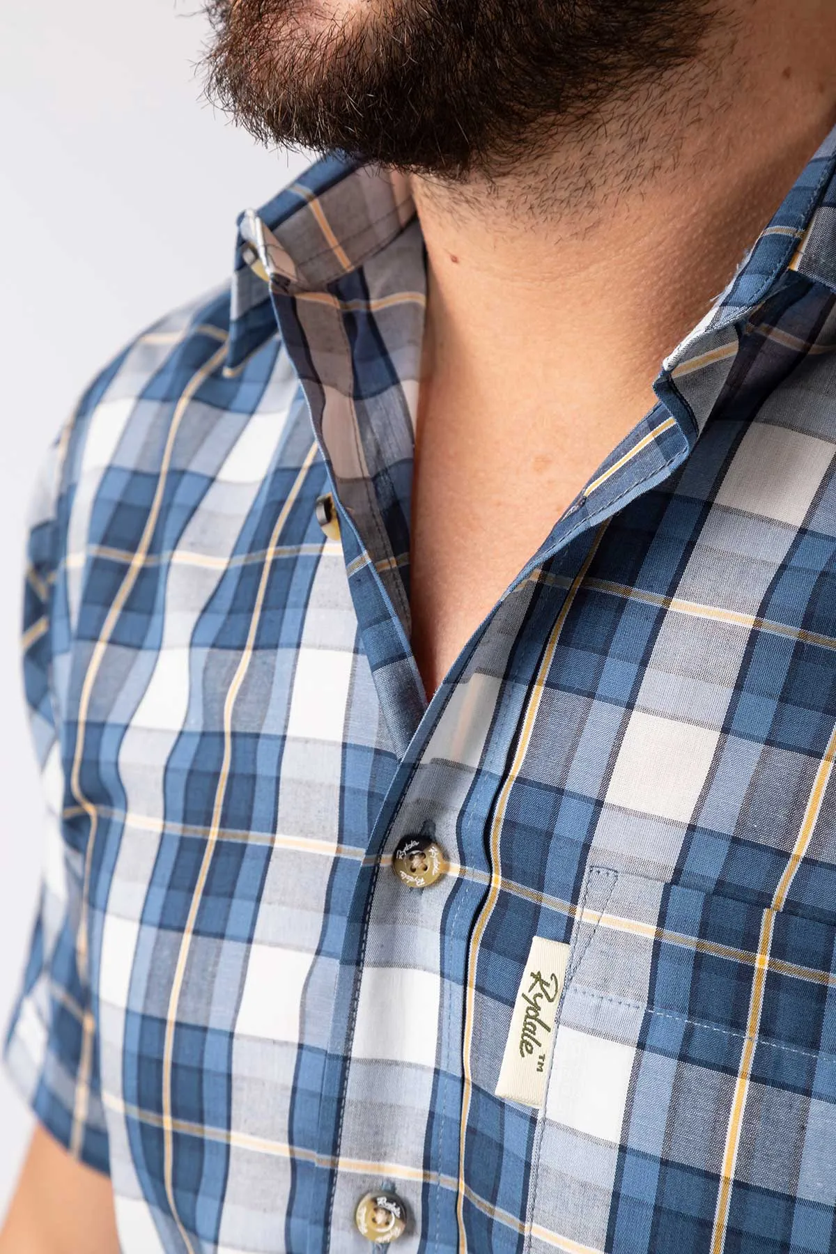 Men's Short Sleeved Check Shirt