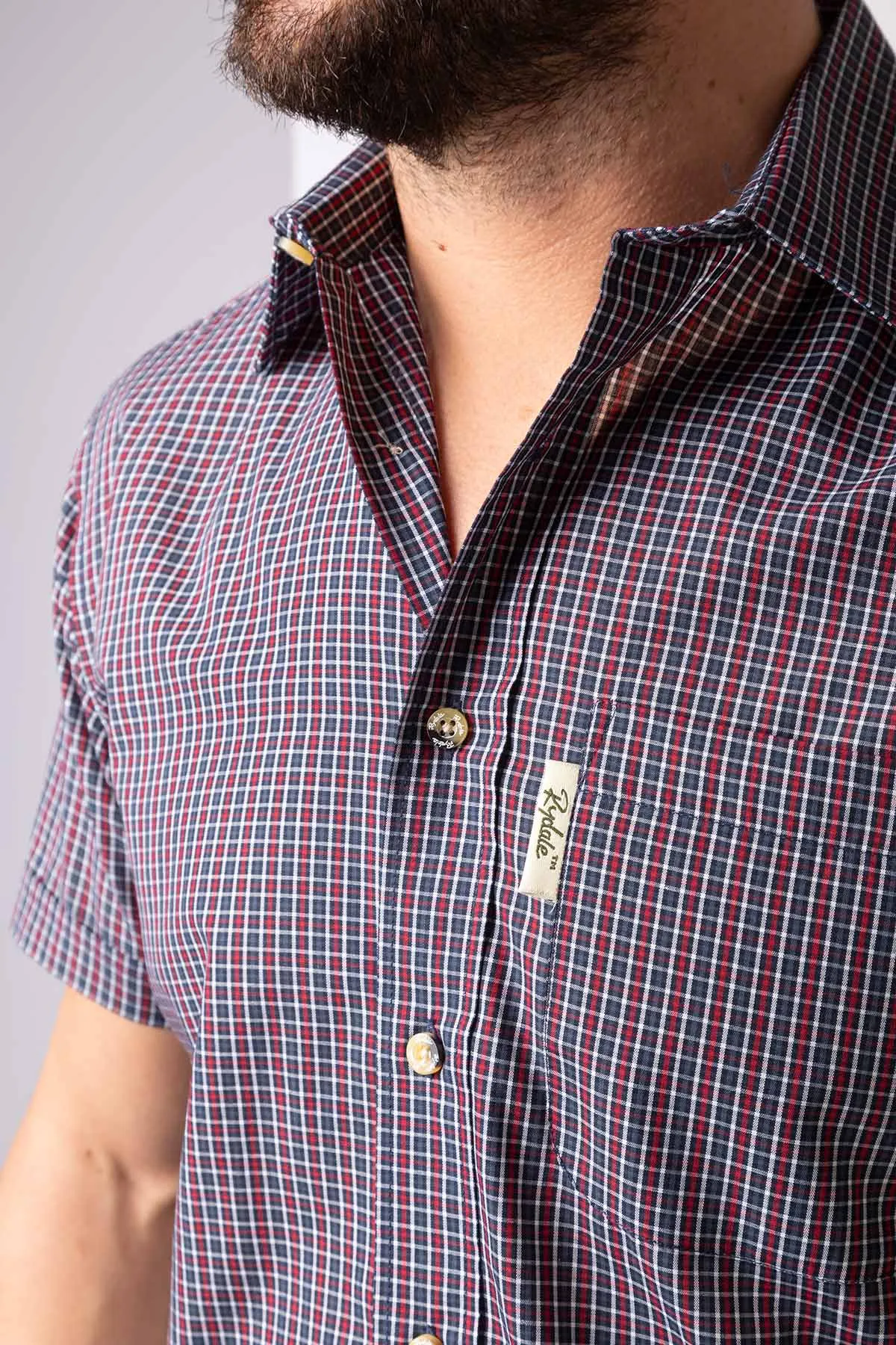 Men's Short Sleeved Check Shirt