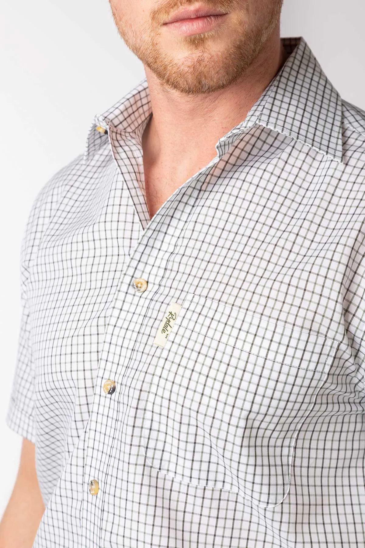 Men's Short Sleeved Check Shirt