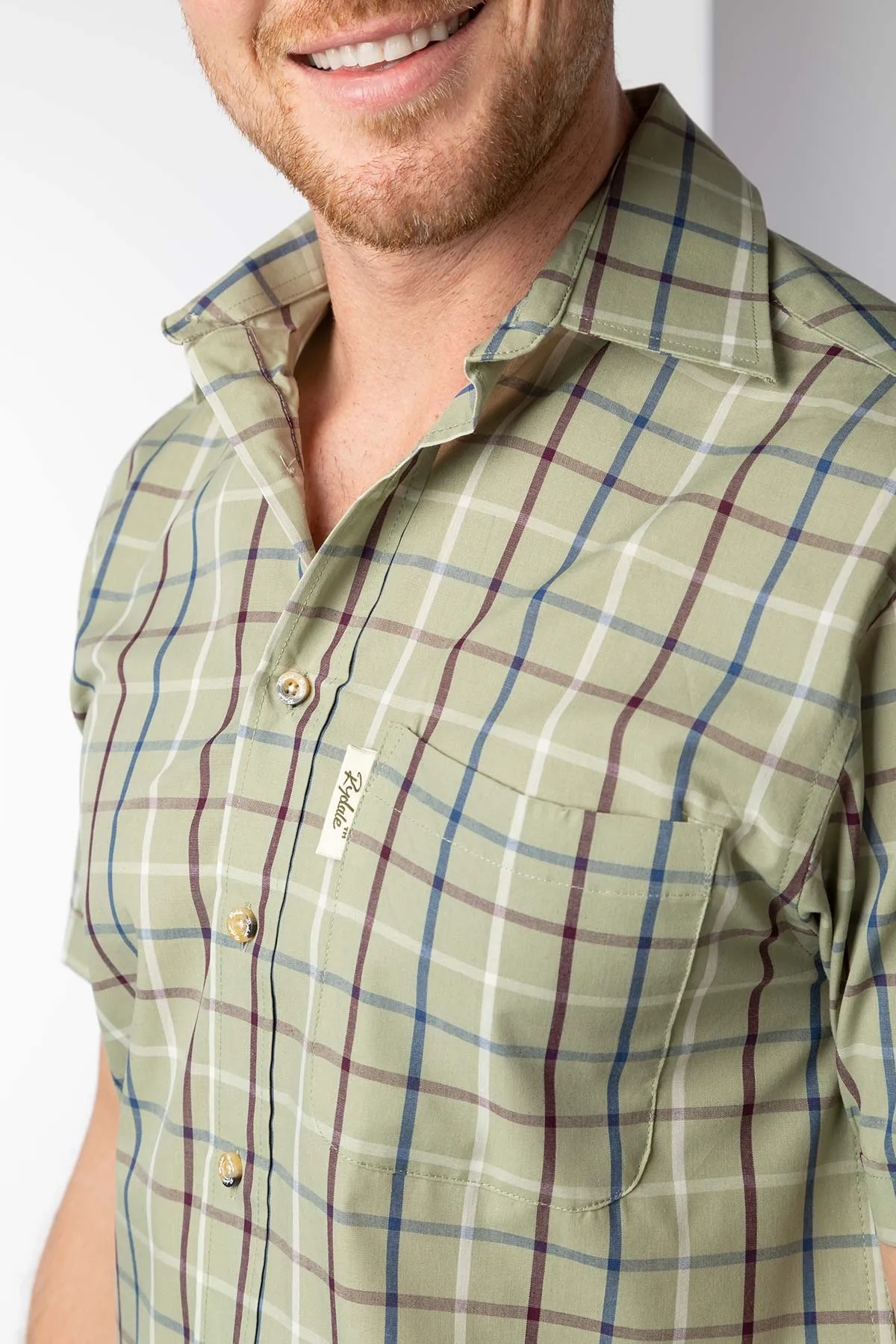 Men's Short Sleeved Check Shirt